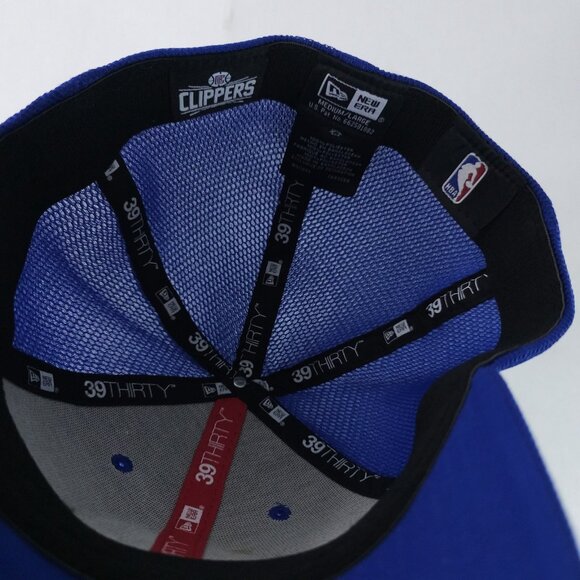 Los Angeles Clippers Hat Cap Fitted Mens Large Blue NBA Basketball New Era Poly - Picture 6 of 6